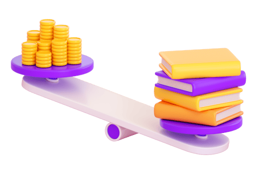 3d  scale icon. Weight, comparison, money safe, exchange, idea, management and investing concept. Realistic 3d high quality render png