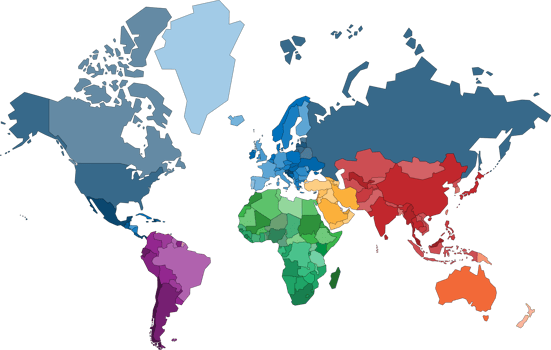 world map complete with all countries png