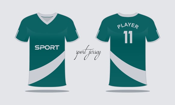 Sports jersey and t-shirt template sports jersey design. Sports design for football  racing  gaming vector