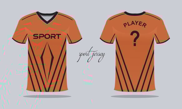 Sports jersey and t-shirt template sports jersey design. Sports design for football  racing  gaming vector