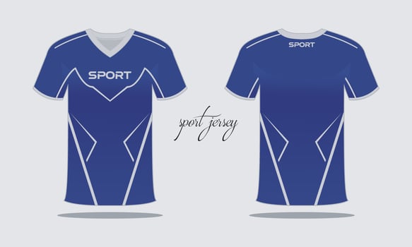 Sports jersey and t-shirt template sports jersey design. Sports design for football  racing  gaming vector