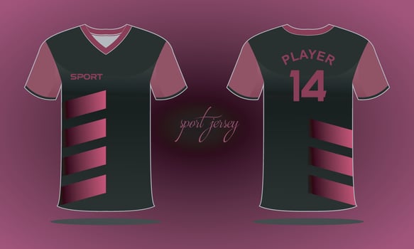 Sports jersey and t-shirt template sports jersey design. Sports design for football  racing  gaming vector