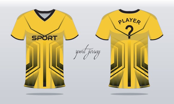 Sports jersey and t-shirt template sports jersey design. Sports design for football  racing  gaming vector