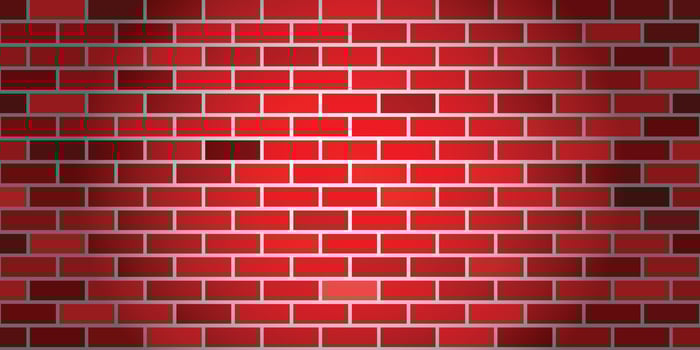 Illustration of red brick background vector