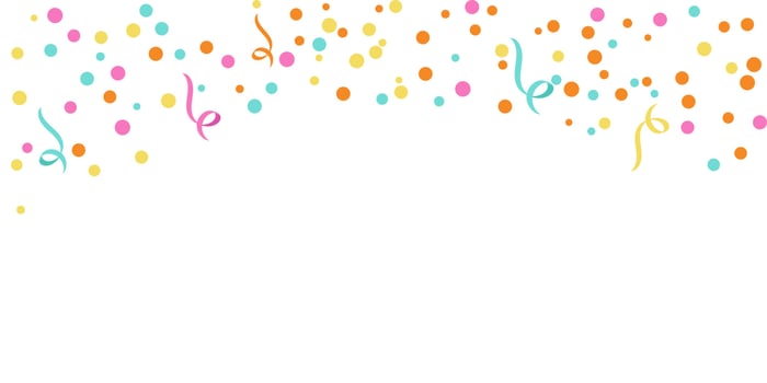 background with confetti vector