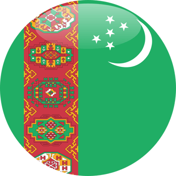 flag of TURKMENISTAN png