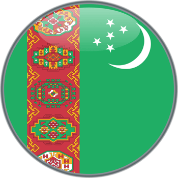 flag of TURKMENISTAN png