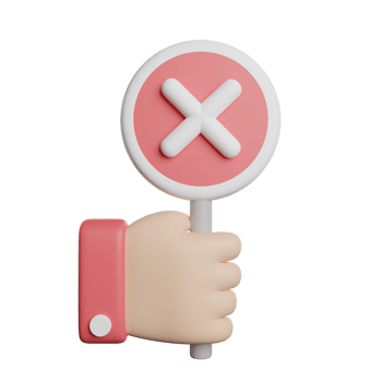 No Sign Reject Cross png