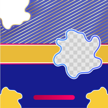 Abstract blue background, sosial media post template vector. vector
