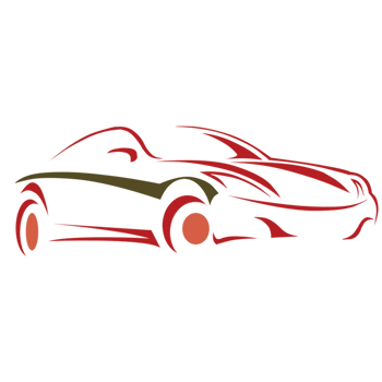 Red car vehicle Auto detailing logo png