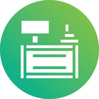 Cash Counter Vector Icon design Illustration