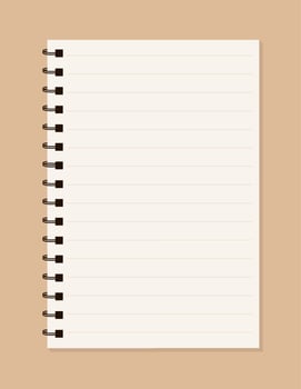 Set of blank realistic spiral notebooks mockup vector