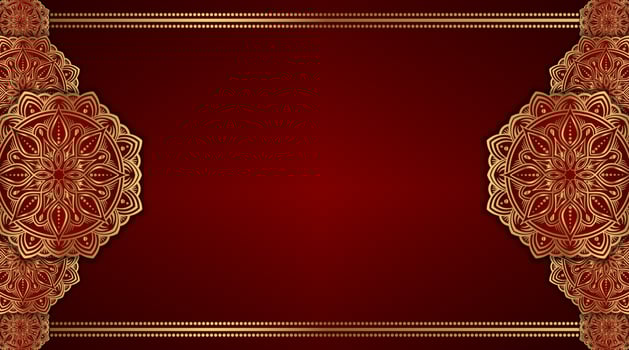 luxury ornamental mandala gold, vector design