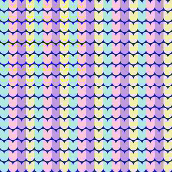 Hand drawn vector seamless pattern of knitting texture for the background of the postcards, invitations, wallpapers, banners and fabric pattern.