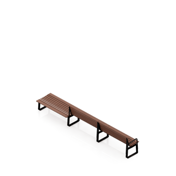 Isometric bench 3D render png