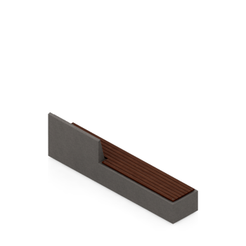 Isometric bench 3D render png