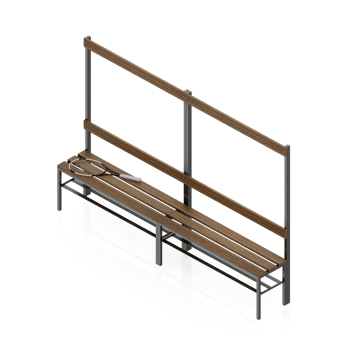 Isometric bench 3D render png
