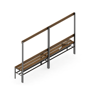 Isometric bench 3D render png
