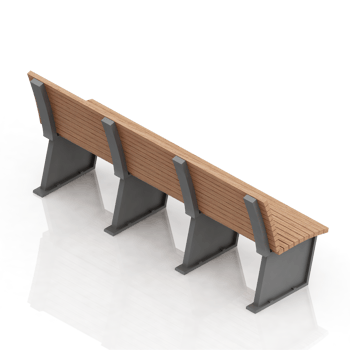 Isometric bench 3D render png