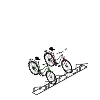 Isometric Bike 3D render png