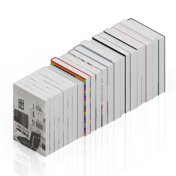 Isometric Books 3D render png