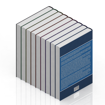 Isometric Books 3D render png