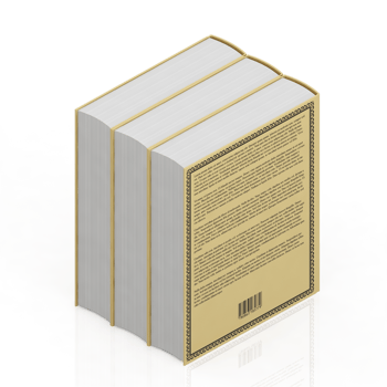 Isometric Books 3D render png