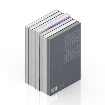 Isometric Books 3D render png