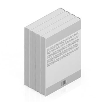 Isometric Books 3D render png