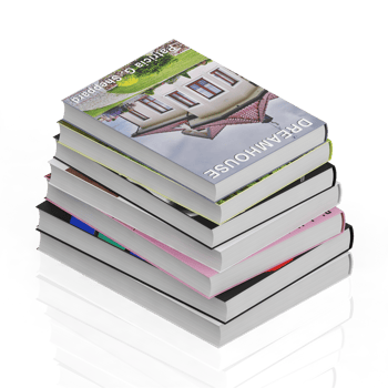 Isometric Books 3D render png