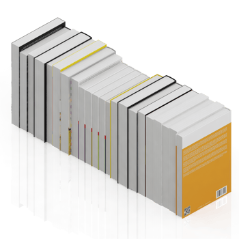 Isometric Books 3D render png