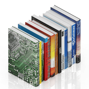 Isometric Books 3D render png