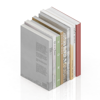 Isometric Books 3D render png