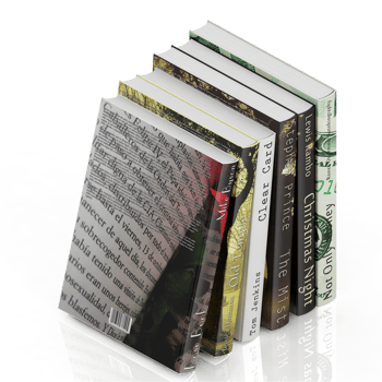 Isometric Books 3D render png