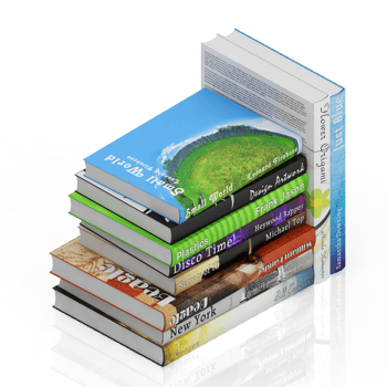 Isometric Books 3D render png
