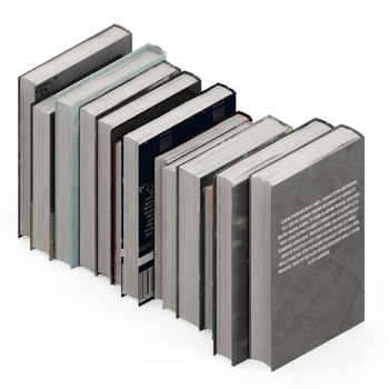 Isometric Books 3D render png