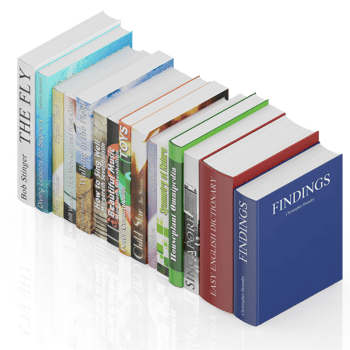 Isometric Books 3D render png