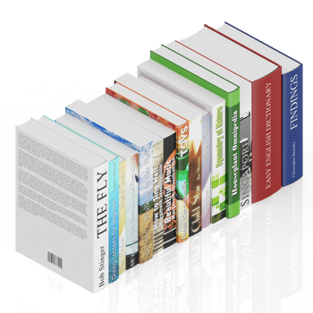 Isometric Books 3D render png
