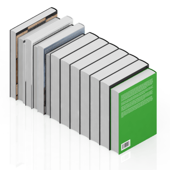Isometric Books 3D render png