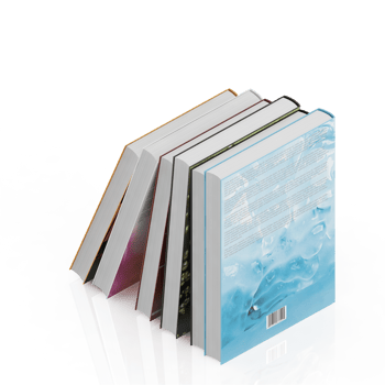 Isometric Books 3D render png