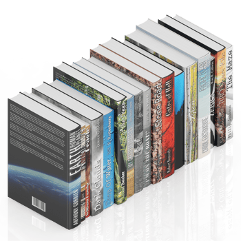 Isometric Books 3D render png