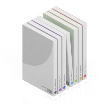 Isometric Books 3D render png