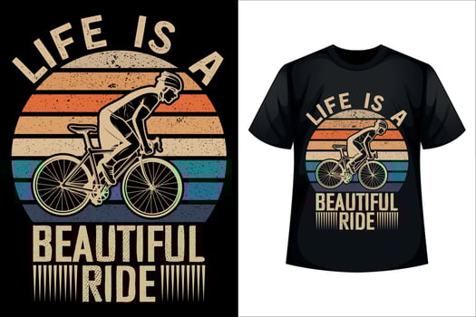 Free your mind and your legs will follow - Cycling t-shirt design template vector