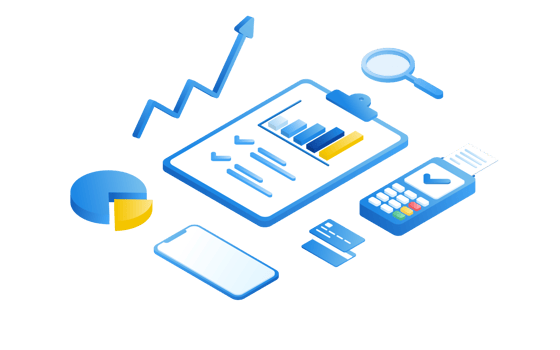 Financial management concept and investment, Flat design of payment and finance with money, cash, banknote, calculator and credit card. Illustration and banner template. png