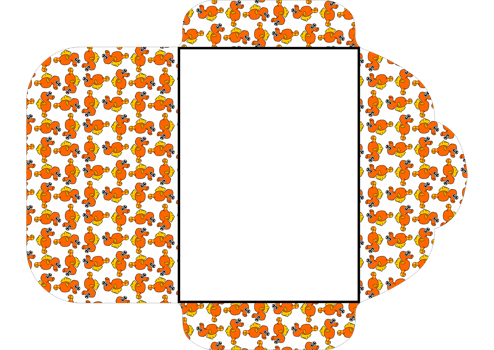 Envelope Design With Seahorses Pattern Theme png