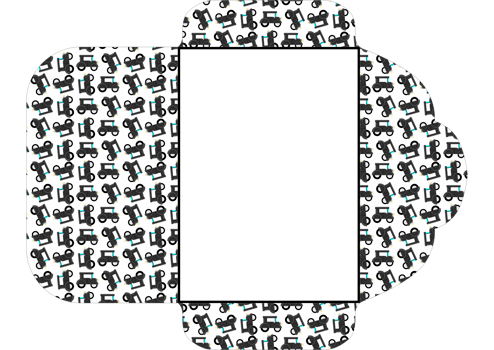Envelope Design With Tiger Pattern Theme png