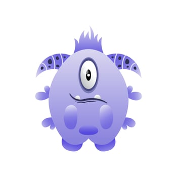 illustration vector monster design happy kawaii