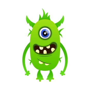 cute illustration design monster vector