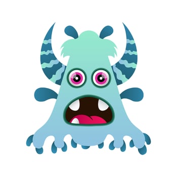 cute illustration design monster vector