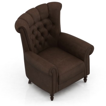 Isometric Armchair Isolated 3D render png